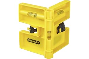 Stanley Stolpvattenpass (med integrerade magneter, 3 rörbrädor, vikbara, 10 x 14 cm) 0-47-720