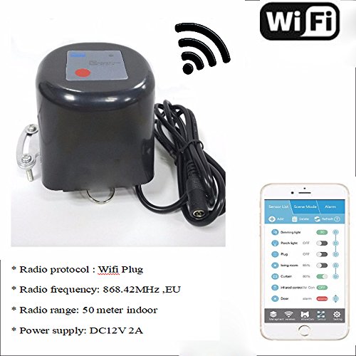 JinvooSmart Wireless Wi-Fi Plug Smart Water/Gas Valve 2.4GHz Compatible with iOS/Android, Compatible