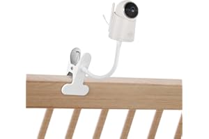 Lonnky Soporte Flexible para Monitor de Bebé 7,1", Compatible con Vtech VM901, VM919HD, Eufy Spaceview, ANMEATE SM935E y más, Clip Ajustable para Cuna y Pared, No Se Requieren Herramientas
