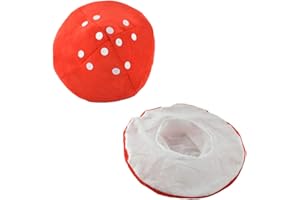 Toddmomy Cappello a Fungo per Bambini Kit Costume da Bambino Rospo Carnevale Festivo Festival di Natale Accessorio in Costume