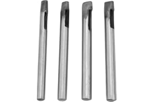 MARHYNCHUS 4mm Juego de herramientas para perforar huecos Agujero oval en forma de ojal Perforación Herramienta de perforación para correa de cuero Correa de reloj Correa de ojal Lona Chaqueta de cuero Artesanía