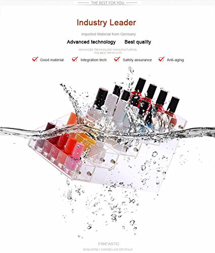 ZJchao Nagellack Display Ständer Acryl Nagellackständer Regal Anzeige 5 Etagen - 6