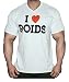 Produktbild Hardgainer Crew T-Shirt Shirt Trainingsbekleidung Bodybuilding Herren Tanktops (XL, ROIDS T-Shirt)