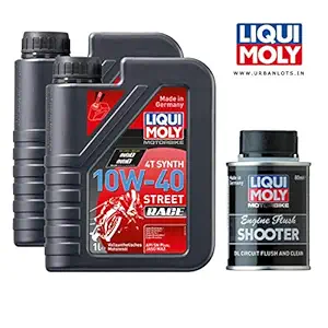 Urban Lots Liqui Moly 10W40 Street Race Fully Synthetic Engine Oil with Engine Flush ( 2 L)