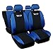 Produktbild Autositzbezüge Sitzschoner Schonbezüge Sitzauflagen Autositzbezug Universal Set *TUNING* blau