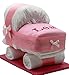 Produktbild Windeltorte/Windelwagen rosa für Mädchen – mit besticktem, personalisierten Lätzchen mit Name + Glückwunschkarte