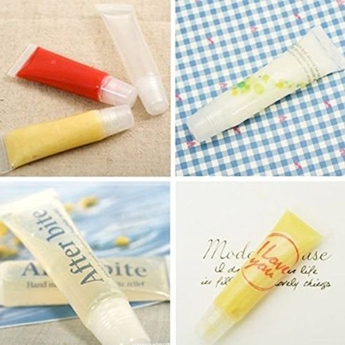 VORCOOL 10ST 8 ML leere Röhre Lippenbalsam Kosmetik-Minicontainer Gloss Clear - 2