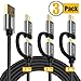 Produktbild USB Micro USB C, Multi USB Kabel, 2 in 1 USB ladekabel [3 Stücke 1.8m] mit Micro USB Typ C ladegerät Kabel für Samsung Galaxy S9 S8 Plus/Note 9 8, HTC, Huawei, Sony, Nexus -Silbern
