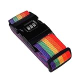 Correa ajustable: longitud de la apuesta: 100 - 200 cm, ancho de la correa: 5 cm; Correa de equipaje para maleta de 20 a 32 pulgadas