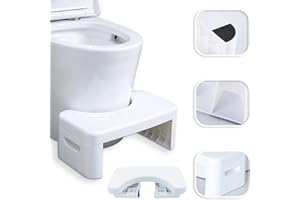COULEURS Sgabellino Scaletta Sgabello per WC da Bagno, Pieghevole, Multifunzione, Portatile, con Scatola per Aromaterapia, Comodo e Compatto (Bianco)