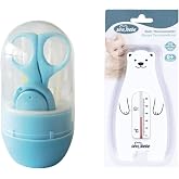 Sevi Bebe Bebek Bakım Seti (tırnak Makası Seti+banyo Termometresi) mavi beyaz Art-01-502