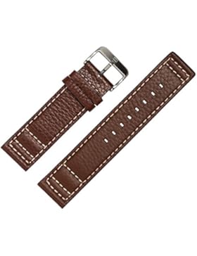Tommy Hilfiger Uhrenarmband 22mm Leder Original Braun - Passend Für Uhrenmodell 1790684 - Lederarmband Mit Edelstahl-Schließe...