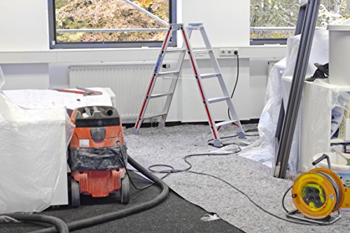 HYMER Stufenstehleiter beidseitig begehbar, 2 x 8 Stufen, 402416 - 4