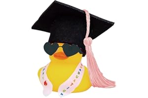NHQZ Paperelle di Gomma,Rubber Duck Regalo Laurea con Diploma e Cappello,mini paperelle,gadget laurea divertenti,Regali per la Laurea Regalo di Esame Superato,Dr Duck(Occhiali da sole)