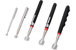 MYTHOSURGE 5 Pezzi Asta Telescopica Magnetica, 1.5LB 3LB 10LB 15LB 20LB Strumento di Raccolta Magnetico Estensibile