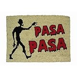 Base con PVC anti-deslizante koko doormats Felpudo Coco Pasa Zombi, 40 x 60 cm