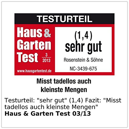 Rosenstein & Söhne Präzise Digitalwaage für Küche und Büro (bis 3 kg) - 5