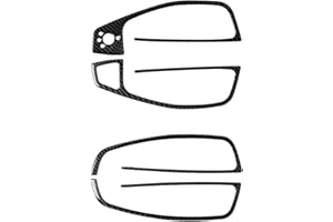 rrx Copertura del telaio interno in fibra di carbonio compatibile con Audi A6 A7 C7 Typ 4G 2011-2018 (telaio del pannello di sollevamento della finestra della maniglia della porta 04)