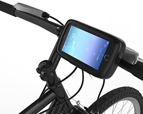 Esorio Waterproof Bike Mount and Motorcycle Handlebar Mount for Smartphones in Black