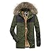 Produktbild Bovake Herren Große Größe Winterjacke BaumwolleMantel Lang Parka Taste Windjacke Jacke Pullover Strickjacke Freizeit Tops Casual Longsleeve