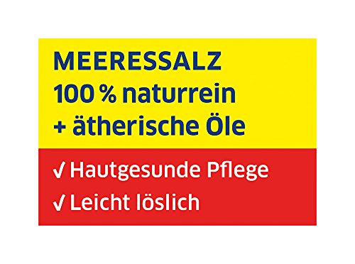 tetesept Meeressalz Badezusatz Rücken & Schulter – Badesalz mit ätherischen Ölen bei Schulter-, Nacken- und Rückenbeschwerden - lockernd, muskelentspannend – 10er Pack à 80 g