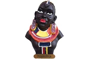 MUYU MAGNET Calamita da frigo 3D per donne indigene della Namibia Africa, regalo di viaggio souvenir casa cucina frigorifero decorazione adesivo magnetico Craft Collection