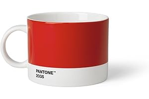 Copenhagen Design Pantone Cup, kubek do herbaty/kawy, delikatny chiński (ceramiczny), 475 ml, czerwony, 2035 C, 1 szt. (1 opakowanie)