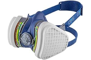 GVS FILTER TECHNOLOGY SPR494 Elipse ABEK1P3 semimaschera con filtri fissi senza manutenzione pronta all'uso M/L blu