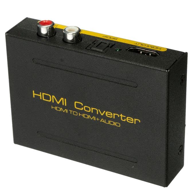 Tobo Hdmi Audio Extractor Hdmi Spdif Toslink RCA Audio Converter Hdmi Video Adapter Splitter 5.1Ch RCA L/R Stereo Output Support 4K30Hz Dolby DTS PCM for PS5/4, Xbox Projectors DVI Monitor-TD-562H-05.