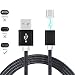 Produktbild I-Sonite® (schwarz) Magnetische USB-Typ-C Nylon Geflochtene Schnelles schnelles Aufladen und Daten Syc Transferkabel mit LED-Anzeige für ZTE Nubia Z17
