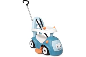 Smoby - Porteur Maestro Balade Bleu - Pour Enfant Dès 6 Mois - Evolutif - Roues Silencieuses - Klaxon - 720304