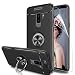 Produktbild LeYi Hülle Galaxy S9 Plus Handyhülle mit HD Folie Schutzfolie,Cover Bumper 360 Grad Ring Stand Magnetische Autohalterung Schutzhülle für Case Samsung Galaxy S9 Plus Handy Hüllen JSZH Schwarz