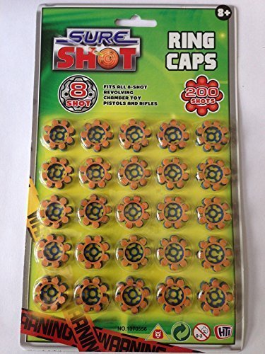3 x Packets 8 Shot Ring Caps - Total 75 discount