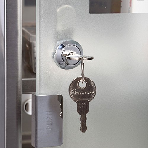 homcom 02-0329 Edelstahl Medizinschrank Arzneischrank Erste Hilfe Schrank mit Schloss 3 Fächer - 4