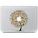 Produktbild MacBook Aufkleber, Chickwin Creative Pattern dekorativ Film Notebook Sticker Skin personalisierte Aufkleber MacBook Decal (12'', Runder Baum)