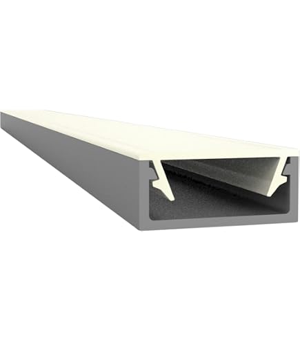 One-bath LED Aluprofil Set – 3x 2 Meter, Schwarz, Für LED-Streifen Innen & Außen