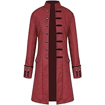 TSIRNK Steampunk Middeleeuws Kostuum Voor Heren, Rock Voor Carnaval