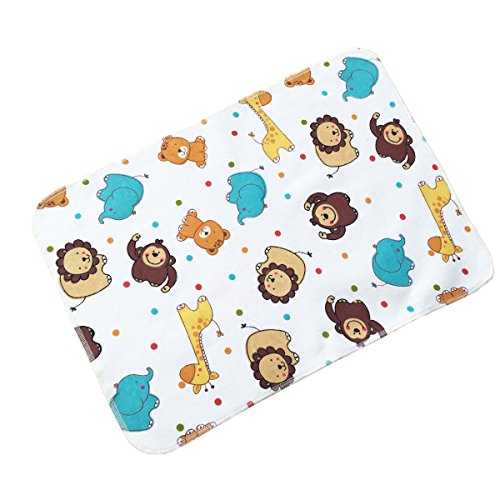 Babylaza Baby Toddler Waterproof Washable Diaper Changing Mat Pad - 3 Layers Waterproof (Sunshine Lion 27.5"x31.5")