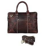 Handgemacht Ledertasche Umhängetasche Leder Notebooktasche...