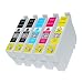 Produktbild 5 Druckerpatronen kompatibel für Epson T1811, T1812, T1813, T1814 für Expression Home XP-102 XP-202 XP-205 XP-30 XP-302 XP-305 XP-402 XP-405