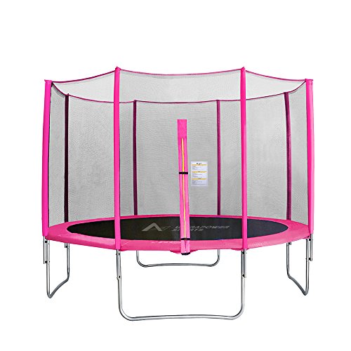 Trampolinzubehör Blau/Pink/Grün Ersatznetz Sicherheitsnetz Trampolinnetz für Trampolin 244cm – 6Stangen 305cm – 6Stangen 305cm – 8Stangen 366cm – 8Stangen,180cm Höhe UV-beständig und lichtbeständig Trampolinnetz,passend für Randtrampolin - 2