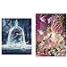 Produktbild 2-teilige DIY 5D Diamant Malerei Kunst kompletter Bohrersatz, voller Diamant Königin Elf und Schönheit und Tier Rose 5D Diamant Kunst, Diamant Malerei Set Art Deco (30 * 30cm und 30 * 40cm)