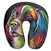 Produktbild ruishandianqi Nackenhörnchen Art Colorful Dog Neck Pillow Creative U Type for Travel Camping Cervical Pillows with Resilient Material Seitenschläferkissen