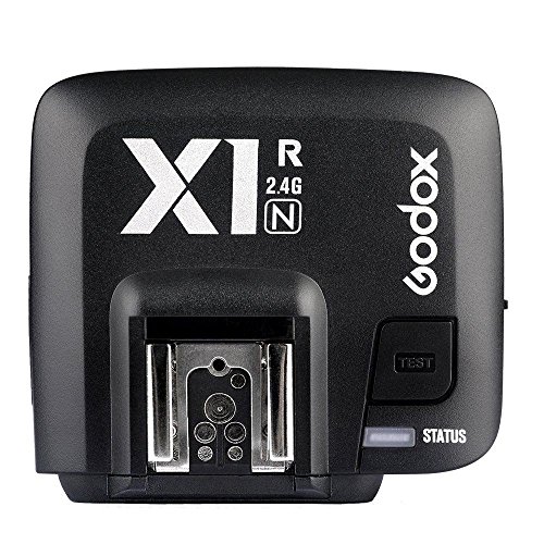 Godox X1r 2 4  GHz sans fil Hot Shoe D  clencheur flash r  cepteur D70 D70S D80 D90 D1200 D300 D300s D600 D700 D750 D800 D810 D3000  S  rie S  rie D5000  D7000  S  rie pour Nikon DSLR       Noir