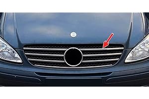 MCPERFORMANCE Listas de Parrilla válidas para MERCEDES VITO W639 | 2003-2010 Moldura Cromada Acero Inoxidable Embellecedor Cromo Frontal Tiras cromadas de Radiador