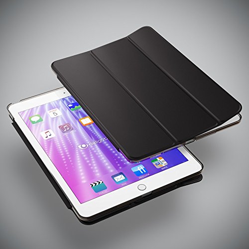 Apple iPad Air 1 Hülle Smart-Case von NICA, Ultra-Slim Cover Dünne Tablet Schutzhülle, Kunst-leder Hardcase Multi-Ständer Tasche, Display-Schutz & Backcover Flip-Case Klapphülle Sleeve – Schwarz - 2