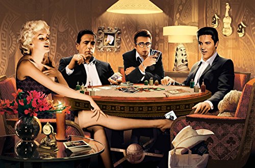 Fototapete FOUR OF A KIND 175x115 Elvis James Dean Marilyn Monroe Humphre Bogart