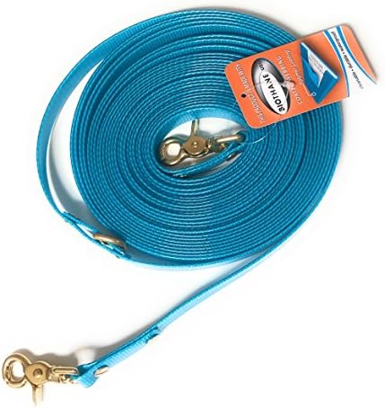 Viva Nature Biothane Tow Rope Length 26 Colours 16 mm Lunge Rein oder Nachsuche, Rustproof Snap, For Dogs and Horses Up To 900Kg