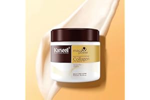 BOSSETY 𝑲𝒂𝒓𝒔𝒆𝒆𝒍𝒍 Colágeno Mascarilla Pelo, Maca Esencia Reparación Profunda Aceite de Argán Mascarilla Capilar para Seco y Dañado el Cabello Todo Tipo de Cabellos 500ml