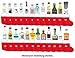 Produktbild Mini Spirituosen Adventskalender Probierset - 24 verschiedene Sorten Gin / Vokda / Whiskey + 24 Socken mit Schnur zum aufhängen